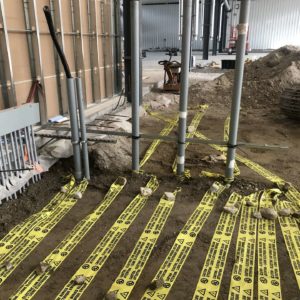 electrical pipes in shop floor